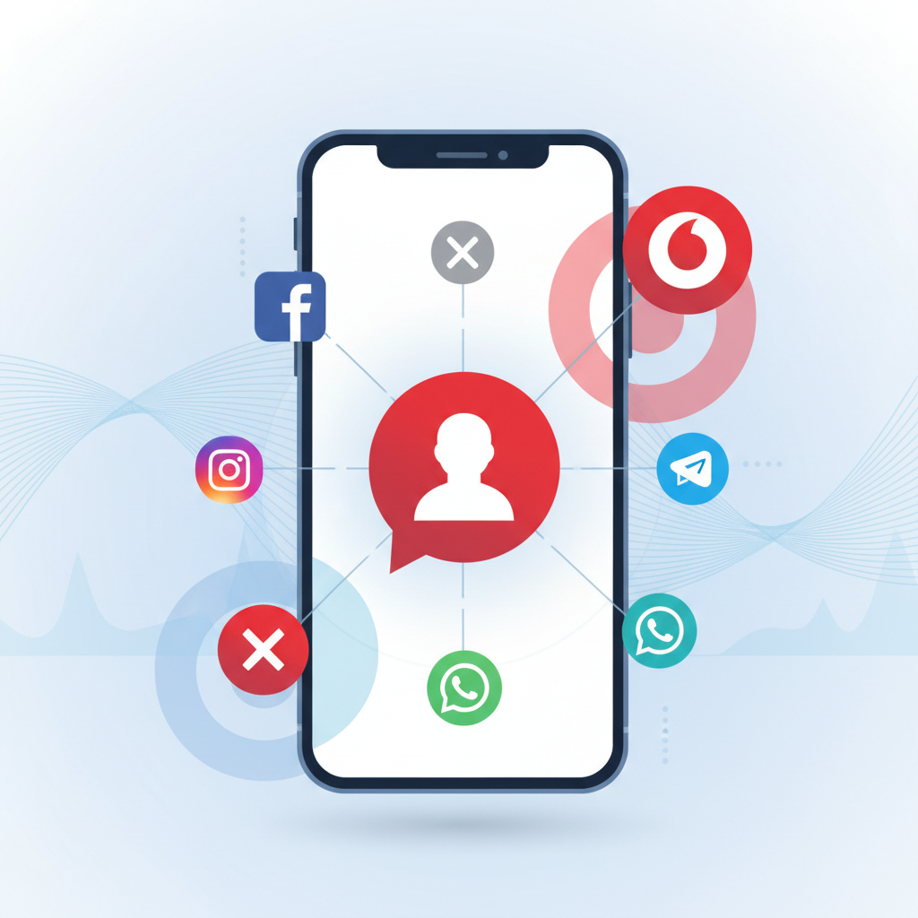Социальные сети и мессенджеры Vodafone — иллюстрация к статье «как связаться с оператором vodafone»