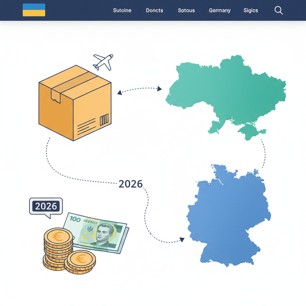 Примерные цены: сколько стоит отправить посылку в Германию из Украины в 2026 — иллюстрация к статье «сколько стоит отправить посылку в германию с Украины в 2026»